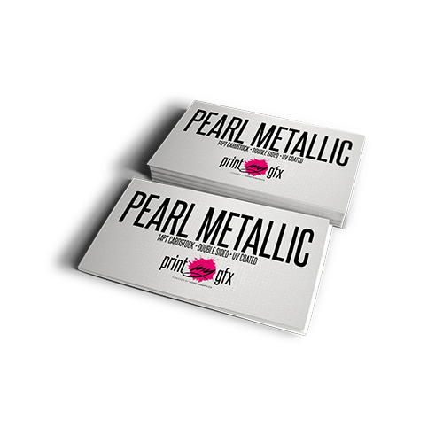 2x3.5 Business Cards (14pt METALLIC PEARLMYGFX)