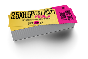 3.5x8.5 Event Ticket (Perforated)