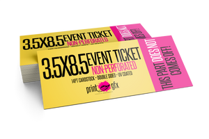3.5x8.5 Event Ticket (Non-Perforated)